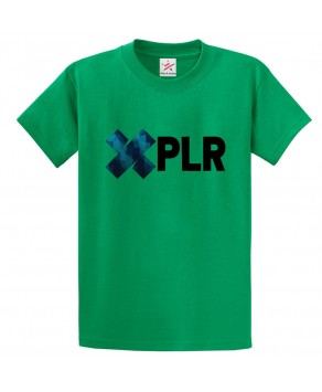 XPLR Classic Unisex Kids and Adults T-Shirt for Vloggers